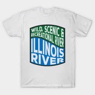 Illinois River Wild, Scenic and Recreational River Wave T-Shirt